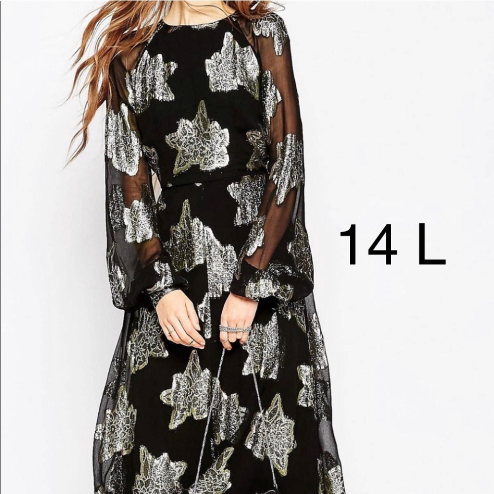 ASOS Floral Midi dress